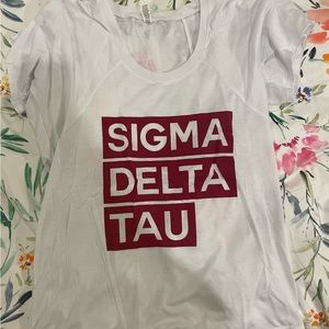 Sigma Delta Tau block letters